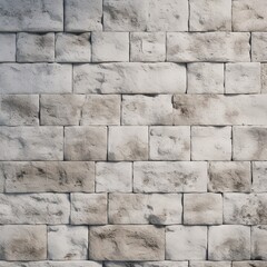 Fototapeta premium Minimalistic white textured tile wall with a geometric pattern. Modern architectural design for backgrounds and creative projects.