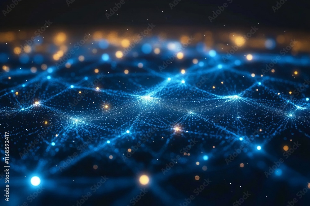 Poster digital network connections illustrate the complexity of data transmission in modern technology