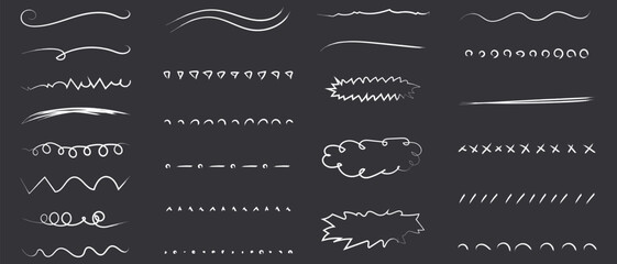 Hand drawn doodle brush lines vector image