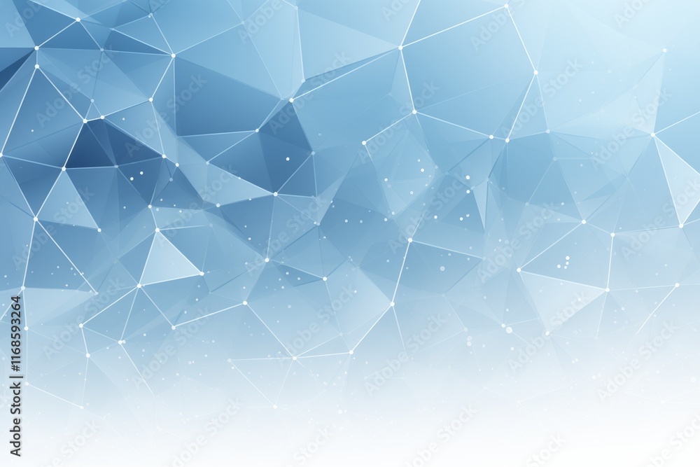 Aufkleber geometric pattern of blue shapes with subtle textures and lights in a calm visual display