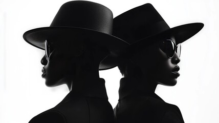 una sesi&oacute;n de fotos en tonos blancos y negros para una marca de lujo con ropa minimalista y mujeres extravagantes