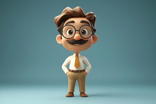 Cartoon Man Character Design: 3D Model, Fun