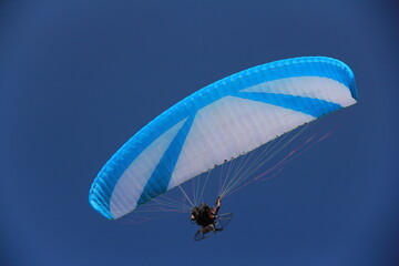 the paratroopers are hovering in the sky