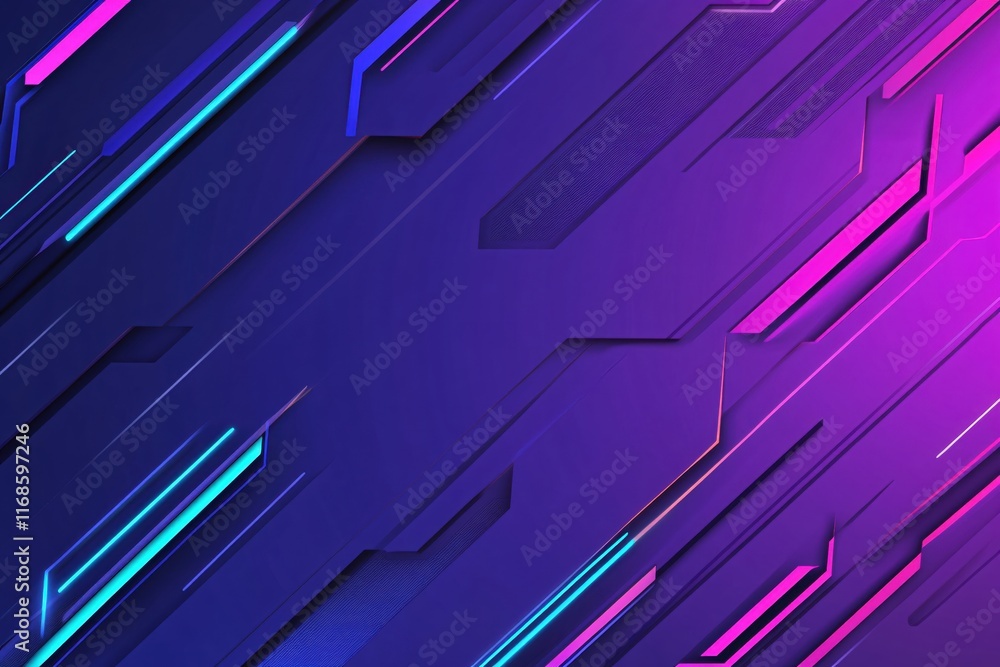 Poster modern abstract background with dynamic lines and vibrant colors in purple