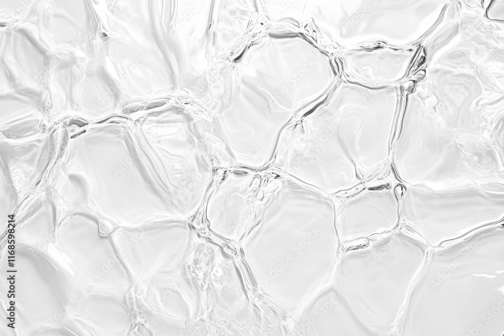 Poster clear textured water surface with light reflections creating a calming effect