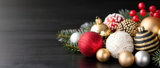 Wishing you a Merry Christmas and a Happy New Year – a festive greeting card for the holiday season