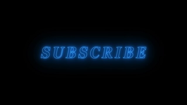 aqua neon subscribe button lighting