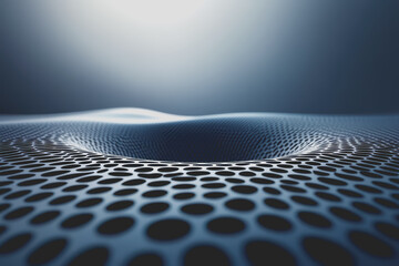 Minimal blue and black background with a grid pattern for design. Banner template.