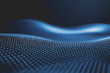 Minimal blue and black background with a grid pattern for design. Banner template.