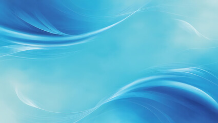 Obraz premium Serene Flow: Abstract Blue Gradient Background with smooth Textures