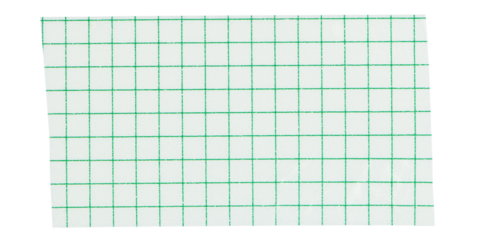 Green grid tape png, journal sticker, collage element design