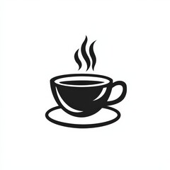 Obraz premium Design of cup of coffee icon logo illustration isolated on white background