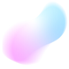 Abstract blurred colorful gradient shape
