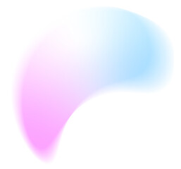 Abstract blurred colorful gradient shape