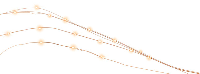 Wired lights png design element