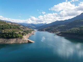 Naklejka premium 4k drone view of the canyon. High quality photo