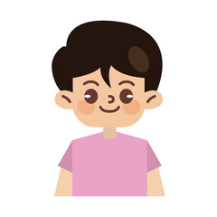 Kids Avatar Vector Illustration Isolated In White. Face Emotions. Multinational User People Portrait. Flat Illustration