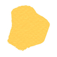 Ripped paper sticker png in yellow tone
