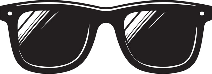 Sunglasses silhouette vector sunglass icon
