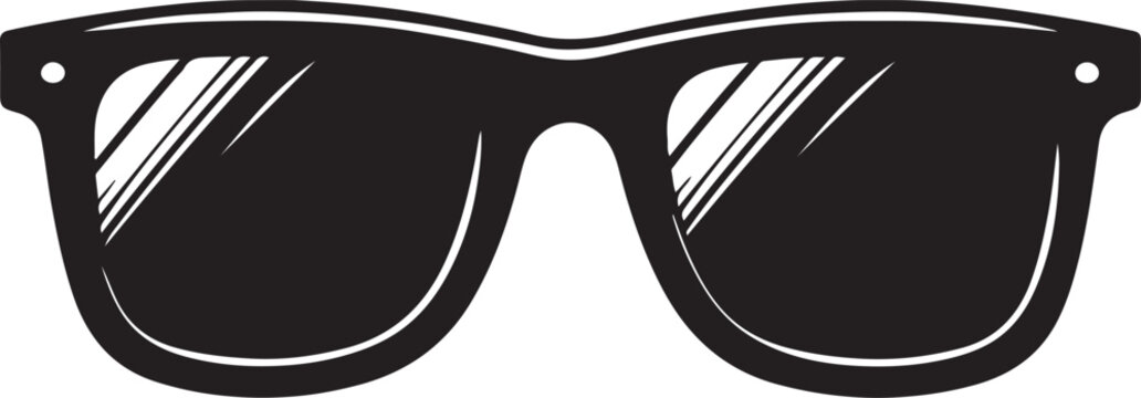 Sunglasses silhouette vector sunglass icon
