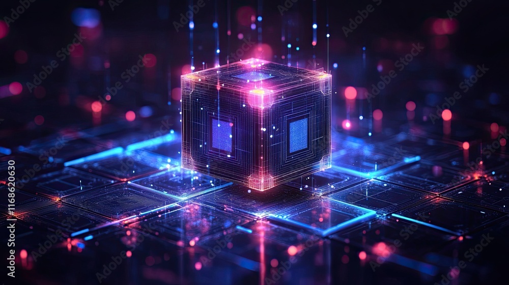 Poster ai and blockchain solutions for traceability and transparency in global supply chains. -