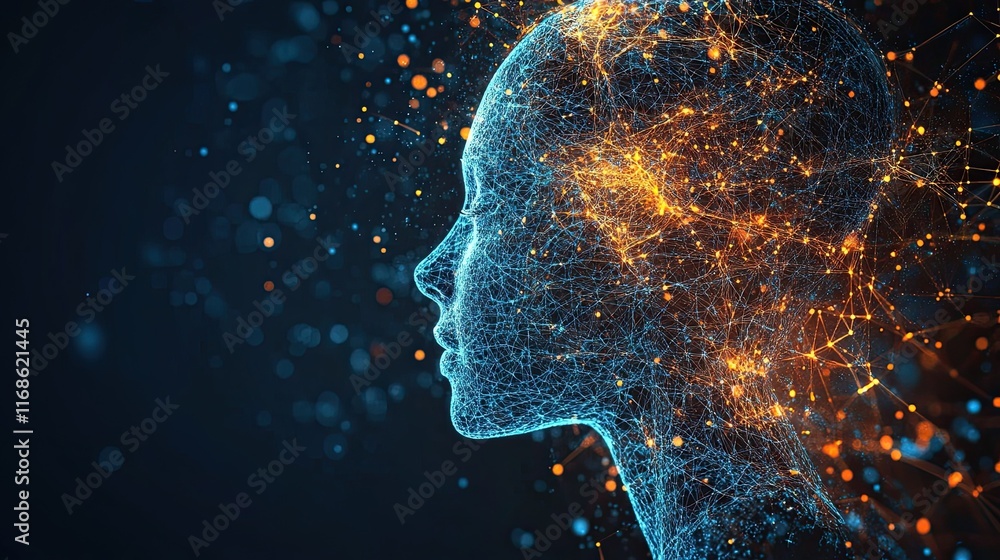 Poster ai and iot integration in business operations, driving automation, enhancing efficiency, and enablin