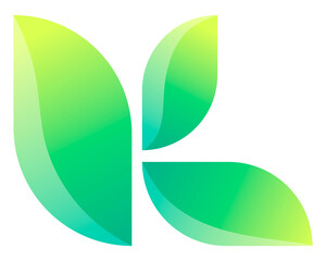Fototapeta premium Business logo png leaf icon design