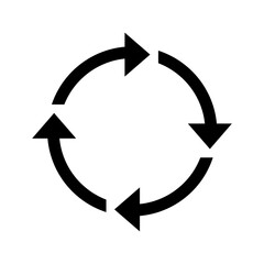 Striped Arrow Icon Flat Style