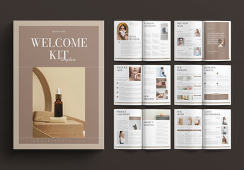 Welcome Kit Magazine Template Design Layout