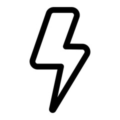 Flash outlined icon png for social media app