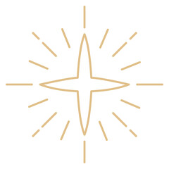 Png monoline glowing sparkle transparent