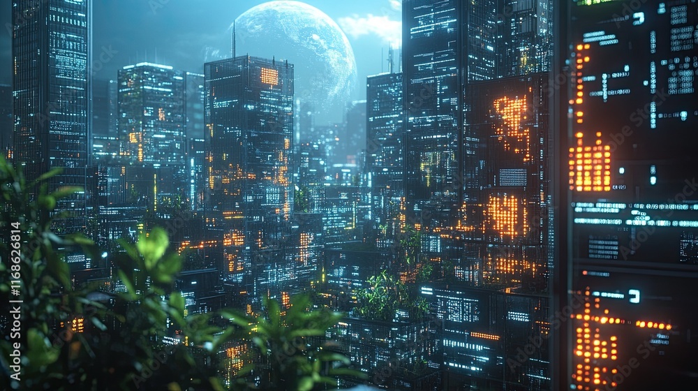 Poster ai in building sector, visualizing artificial intelligence