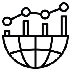 Relationship Analytics icon line vector illustration