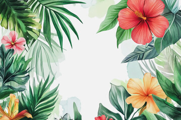 Elegant wedding invitation card background vector. Minimal hand painted watercolor botanical flowers texture template background. Design for wedding, vip cover, poster, rsvp moderncard.Valentine's Day