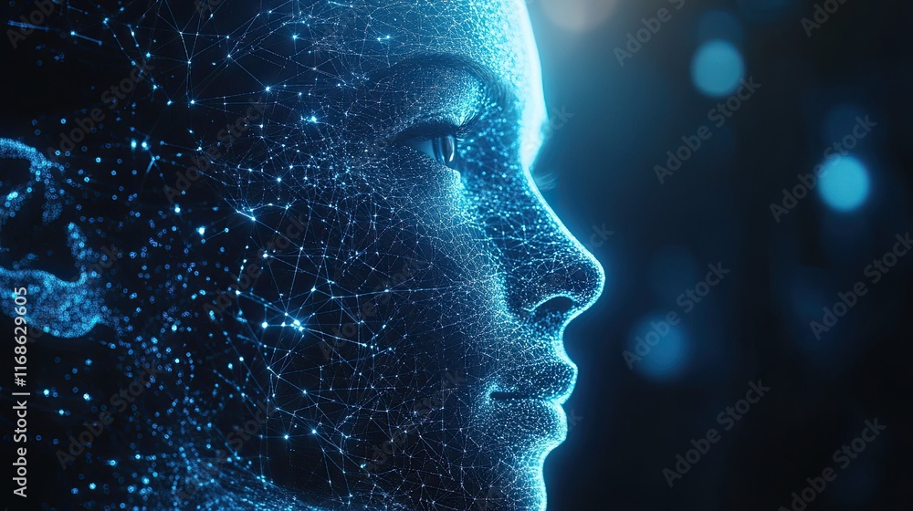 Poster ai platforms analyzing vast amounts of consumer data to create tailored experiences and predict futu
