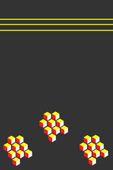 Typical East Indonesian woven sarong design with honeycomb