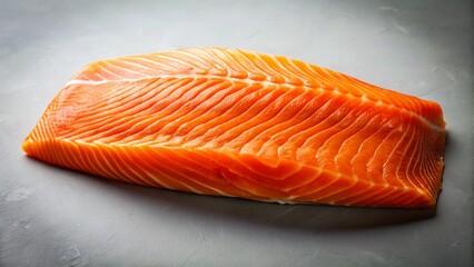 Fresh Raw Norwegian Salmon Fillet - Premium Quality Seafood, Drone Aerial View