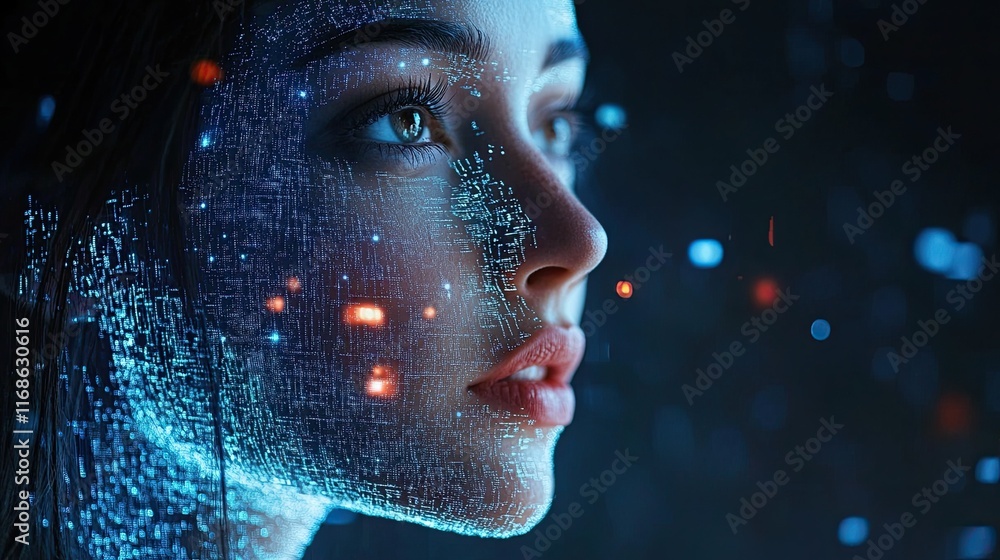 Poster ai technology improving work efficiency with data analysis tools and chatbot solutions, optimizing b