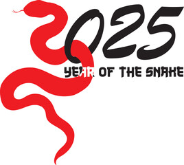 illustration snake 2025 year of the snake