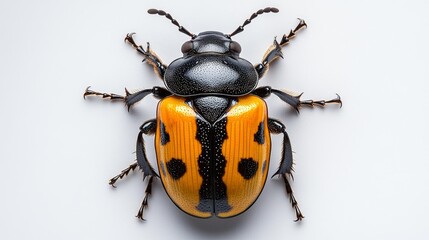 Close-up of a Colorful Click Beetle. Generative AI