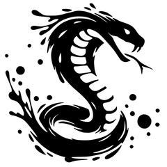 Deadly cobra silhouette