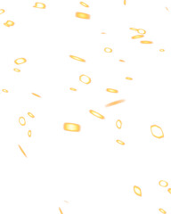 Bright Glowing Fire Sparks on Transparent Background for Overlay Effects and Design