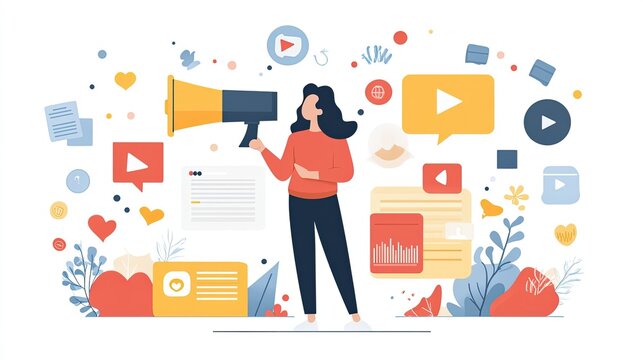 AI-driven content creation for marketing, improving engagement, streamlining content workflows, and boosting brand awareness across digital channels and platforms. 