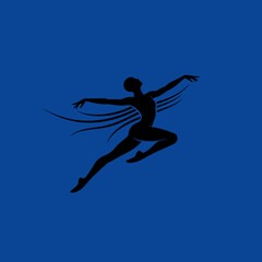 Minimalist Vector ballet Logo Designs.
