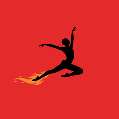 Minimalist Vector ballet Logo Designs.
