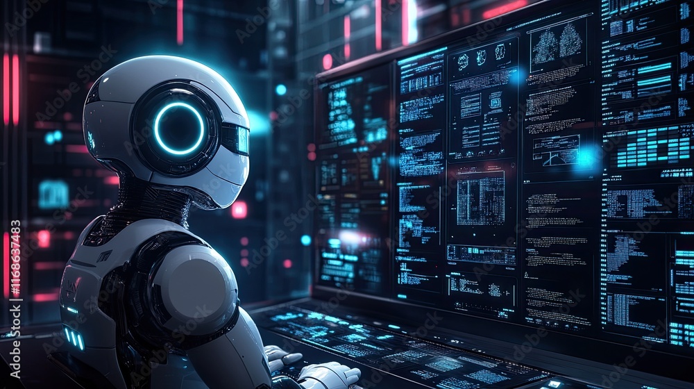 Poster ai-driven cybersecurity systems predicting, preventing, and responding to potential cyber threats in