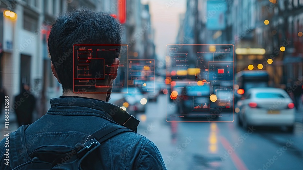 Poster ai-driven image recognition systems revolutionizing security and surveillance.