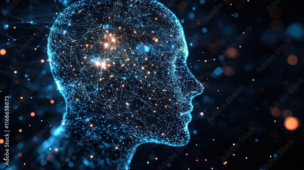 Poster ai-driven insights and predictive models transforming business operations, improving forecasting, an