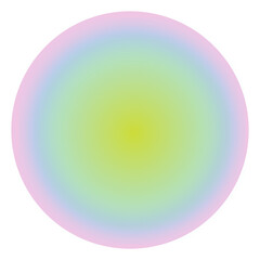 Obraz premium PNG green aura gradient Instagram highlight cover template, transparent background