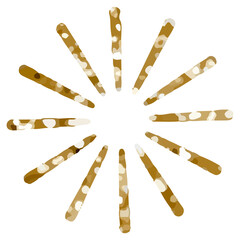 Png sparkling stars icon with glitter texture